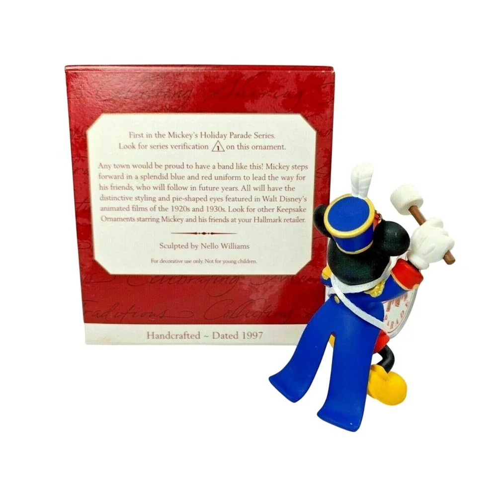 Hallmark BANDLEADER‎ MICKEY MOUSE Keepsake Ornament 1997 1st in Series